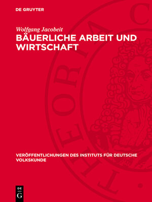 cover image of Bäuerliche Arbeit und Wirtschaft